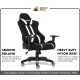 Green Soul GS-600 Beast Series Gaming Chair (Black & White)